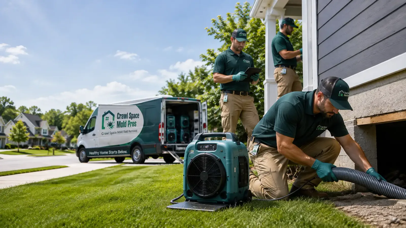 Crawl Space Mold Removal in Raymond, CA